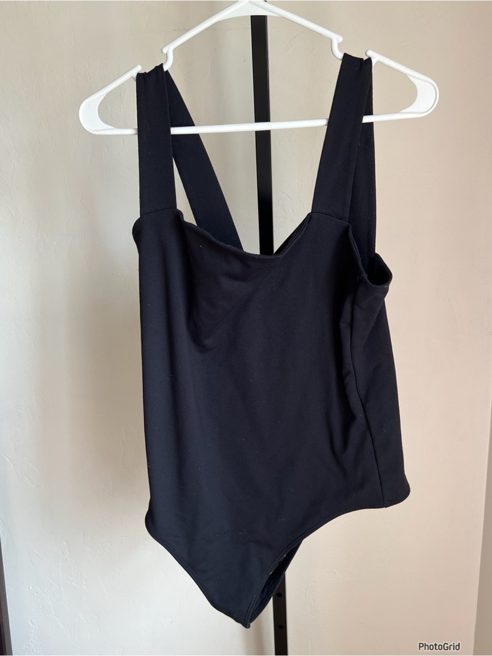 Abercrombie & Fitch Black Square Neck Bodysuit Large